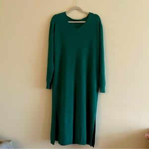 Alice Rinaldi l Green knit midi dress l Women XL